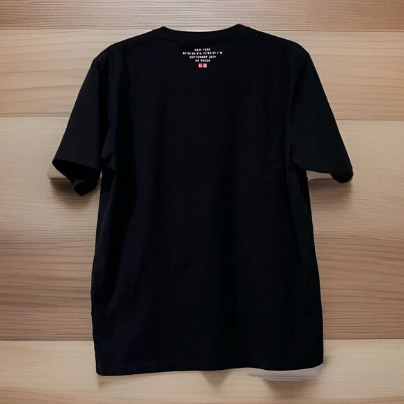 Rare! UNIQLO Go Roger Federer US Open NYC 2019 T-Shirt Adult L Black Tennis - Picture 2 of 7